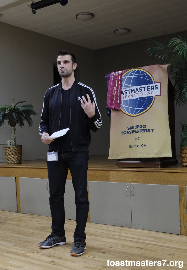 The purpose of Table Topics - San Diego Toastmasters 7