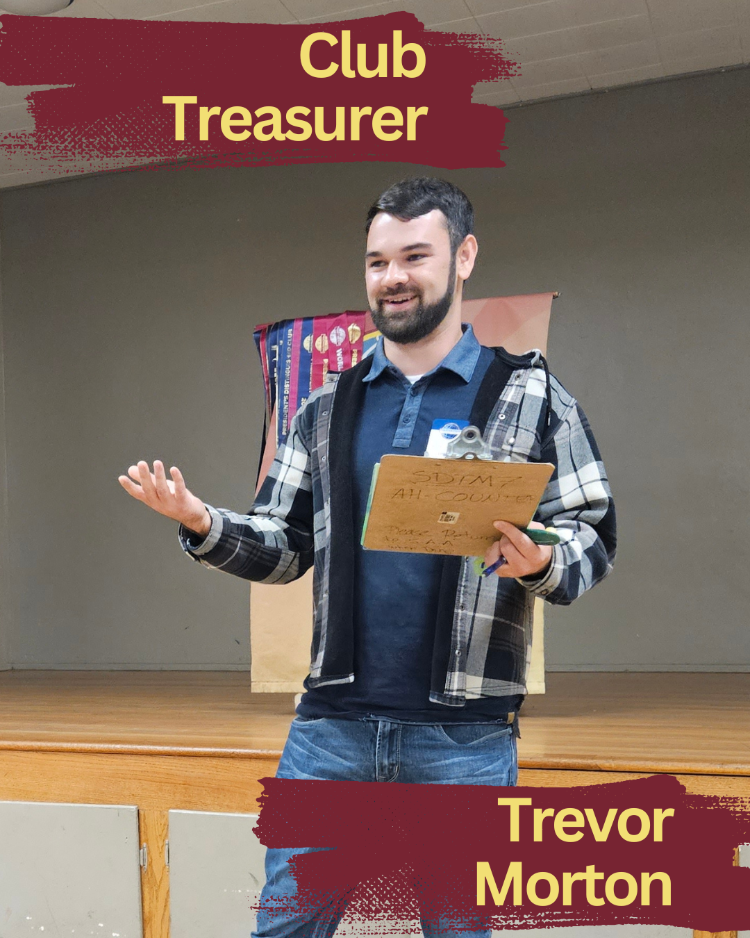 Club Treasurer, Trevor Morton