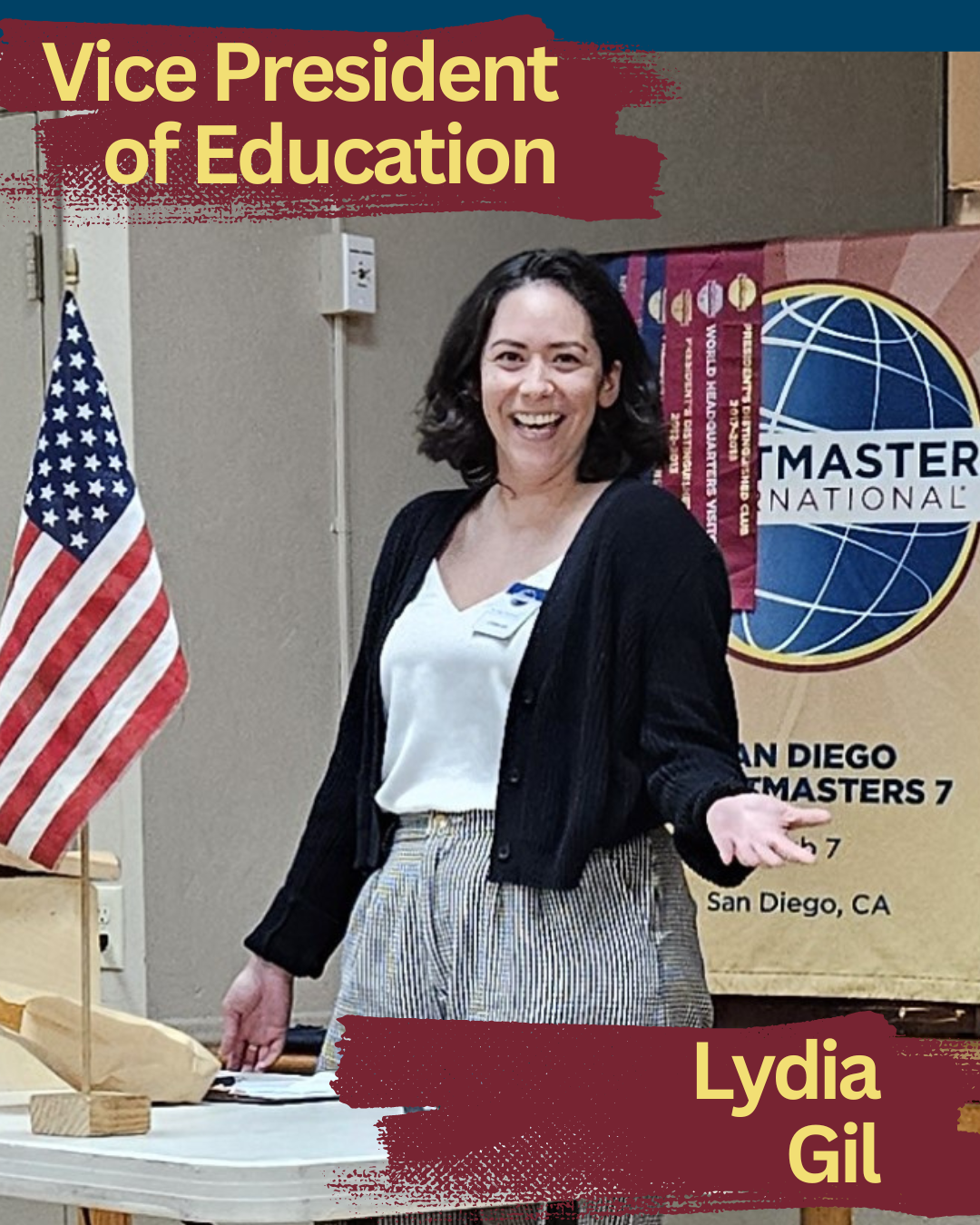 Vice President of Education, Lydia Gil